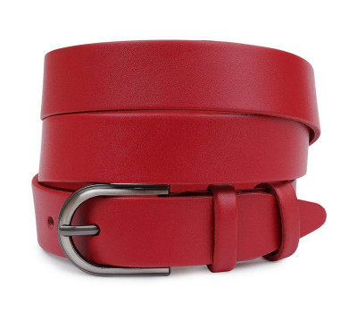 Шкіряний жіночий ремінь Vintage 20795 Червоний