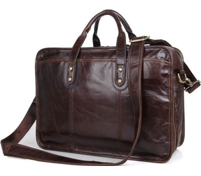 Сумка Vintage 14539 з натуральної шкіри Коричнева