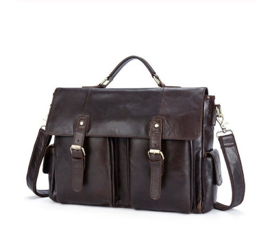 Портфель деловой мужской под ноутбук Vintage 14749 Коричневый