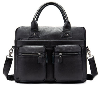 Сумка мужская под ноутбук Vintage 14771 Черная