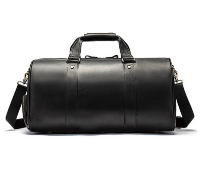 Сумка дорожня чоловіча шкіряна Vintage 14894 Чорна