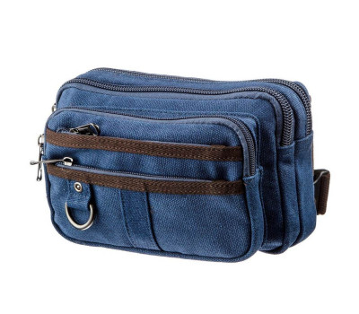 Бананка текстильна на пояс Vintage 20158 Синя