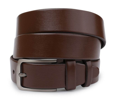 Практичный кожаный мужской ремень Vintage 20722 Коричневый