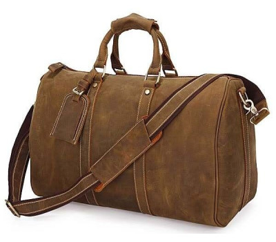 Сумка дорожня Vintage 14050 з вінтажній шкіри Коричнева