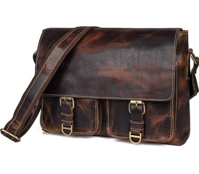 Сумка чоловіча Vintage 14524 Коричнева