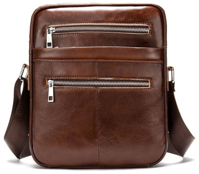 Сумка чоловіча шкіряна Vintage 14830 Коричнева
