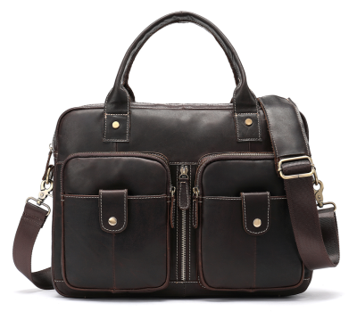 Сумка-портфель мужская из кожи Vintage 20004 Коричневая