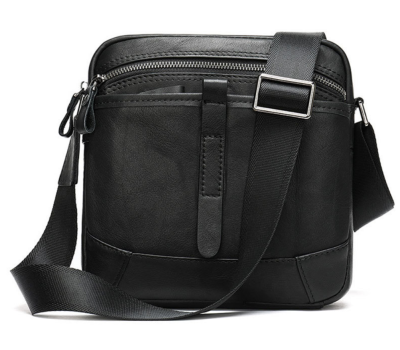 Компактна сумка через плече зі шкіри Vintage 20034 Чорна