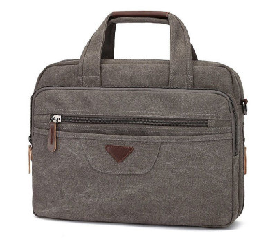 Сумка текстильна для ноутбука Vintage 20086 Сіра