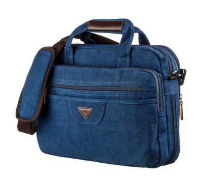 Сумка текстильна для ноутбука Vintage 20184 Cиня