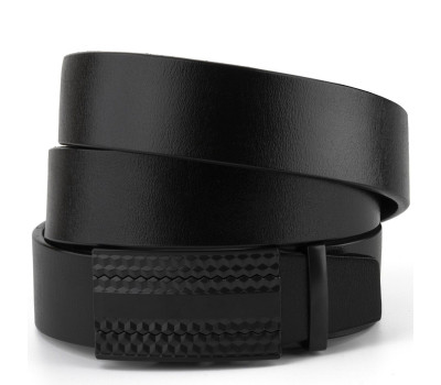 Ремінь чоловічий з автоматичною пряжкою мозаїка Vintage 20299 Чорний