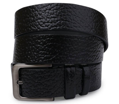 Кожаный ремень для мужчин Vintage 20743 Черный
