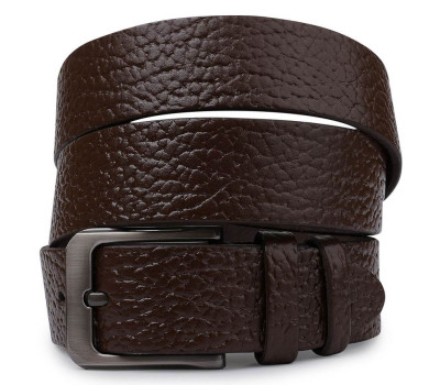 Добротний чоловічий ремінь Vintage 20744 Коричневий