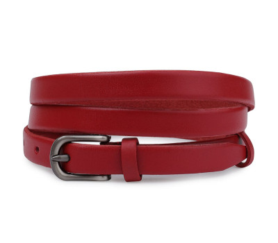 Шкіряний жіночий ремінь Vintage 20768 Червоний