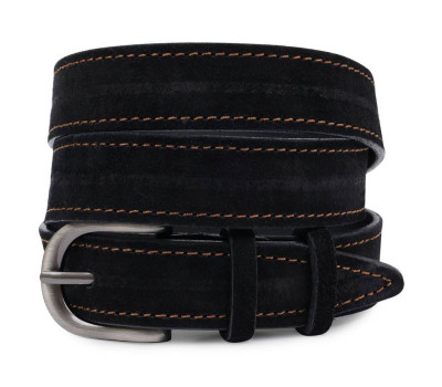 Замшевий жіночий ремінь Vintage 20790 Чорний