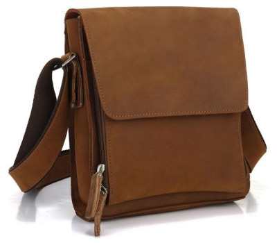 Сумка чоловіча Vintage 14159 з вінтажній шкіри Коричнева