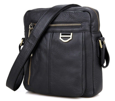 Сумка чоловіча Vintage 14436 через плече Чорна