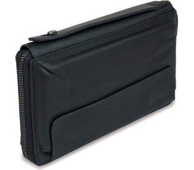 Чоловік клатч-барсетка з ремінцем на руку Vintage 14654 Чорний