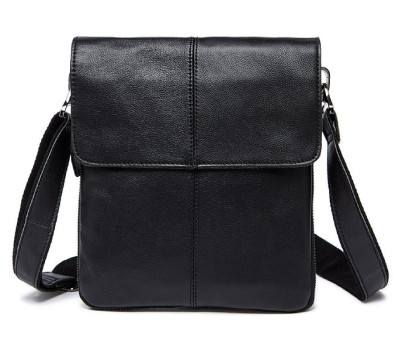 Шкіряний чоловічий месенджер Vintage 14884 Чорний