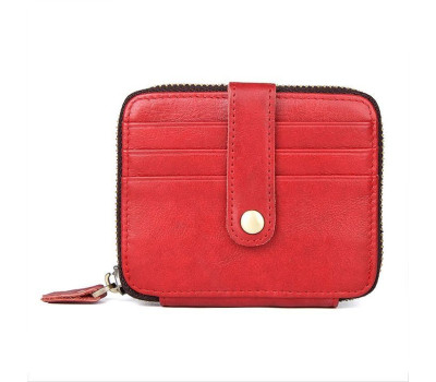 Візитниця Vintage 14959 шкіряна Червона
