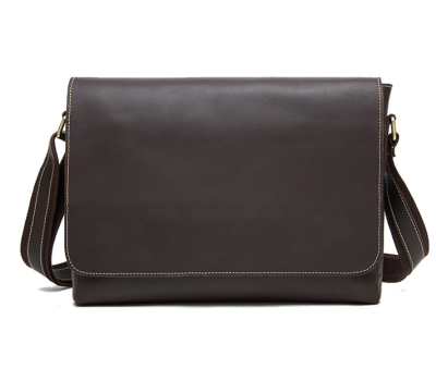 Сумка чоловіча горизонтальна на плече Vintage 20007 Коричнева