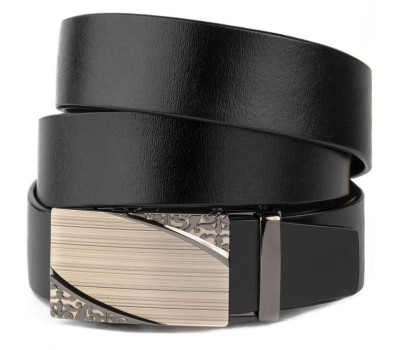 Ремінь з автоматичною пряжкою з візерунком Vintage 20251 Чорний