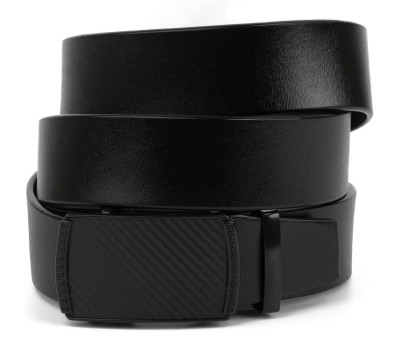 Ремінь чоловічий з пряжкою невеликий ромб Vintage 20285 Чорний