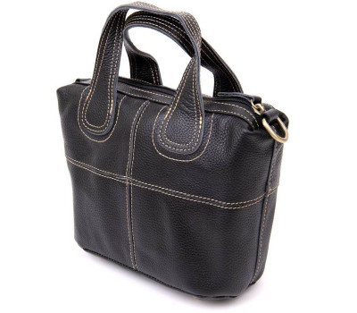 Сумка жіноча на блискавці флотар Vintage 20407 Чорна