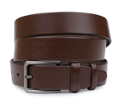 Батальний чоловічий ремінь з натуральної шкіри Vintage 20701 Коричневий