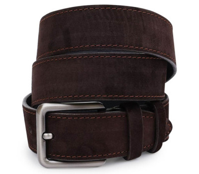 Мужской замшевый ремень Vintage 20739 Коричневый