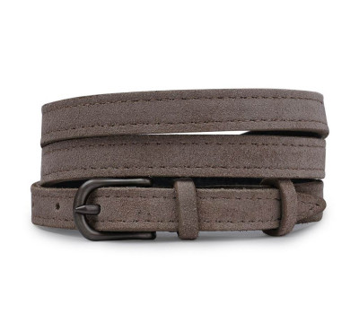Женский замшевый ремень Vintage 20771 Серый