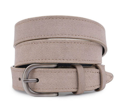 Модный женский замшевый ремень Vintage 20789 Серый