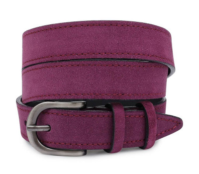 Выразительный замшевый женский ремень Vintage 20792 Фиолетовый