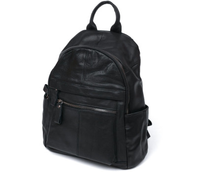 Функціональний шкіряний рюкзак Vintage 20374 Чорний