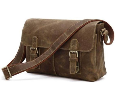 Сумка чоловіча Vintage 14118 вінтажна шкіра Коричнева