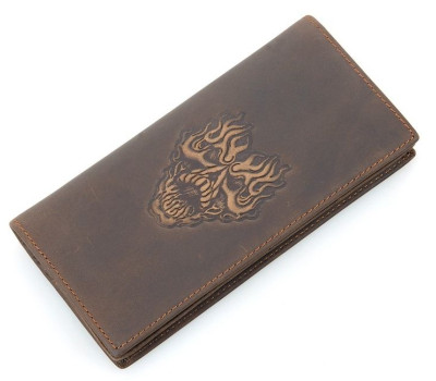 Бумажник мужской Vintage 14384 в винтажном стиле Коричневый