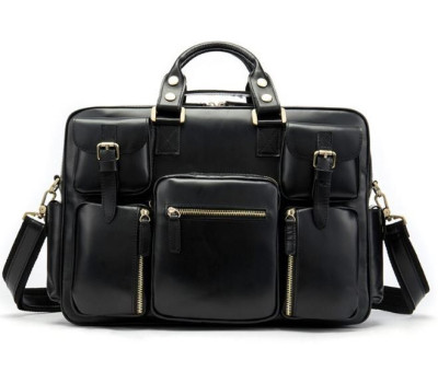 Сумка чоловіча Vintage 14756 Чорна