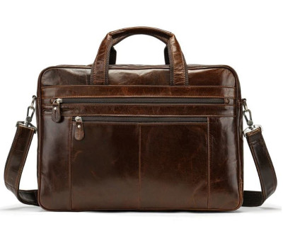 Сумка дорожня чоловіча шкіряна Vintage 14770 Коричнева