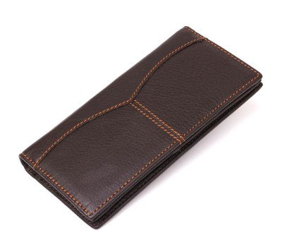 Бумажник мужской в гладкой коже Vintage 14645 Коричневый