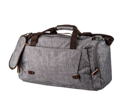 Дорожня сумка текстильна Vintage 20137 Сіра