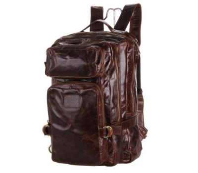 Рюкзак трансформер 2 в 1 кожаный Vintage 20207 Коричневый