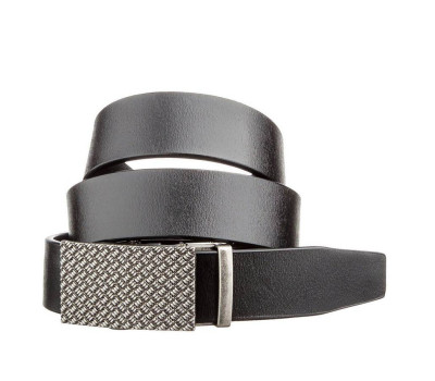 Оригінальний чоловічий ремінь з автоматичною пряжкою Vintage 20212 Чорний