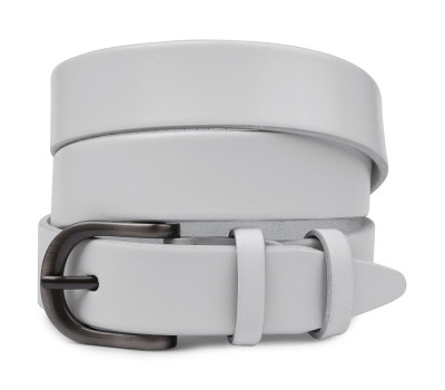 Современный гладкий женский ремень Vintage 20788 Белый