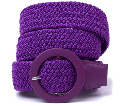 Текстильный женский ремень Vintage 20816 Фиолетовый