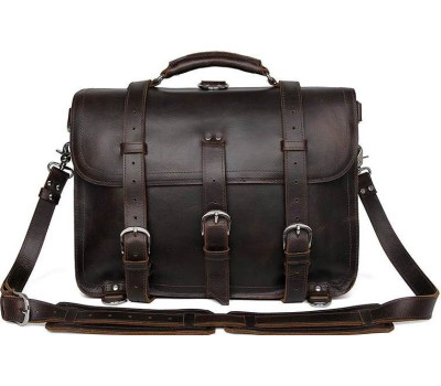 Сумка Vintage 14542 з натуральної шкіри Коричнева