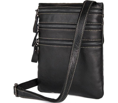 Сумка Vintage 14555 з натуральної шкіри Чорна