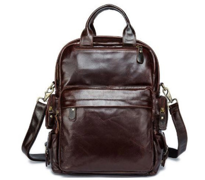 Рюкзак – трансформер кожаный Vintage 14889 Коричневый