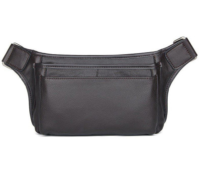 Сумка поясная кожаная Vintage 14972 Коричневая