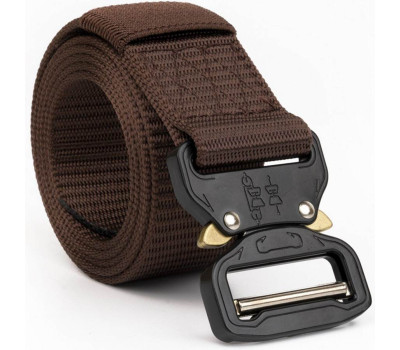 Ремінь чоловічий текстильний Vintage 20338 Коричневий