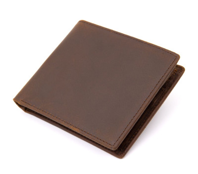 Портмоне унисекс матовое Vintage 20445 Темно-коричневое